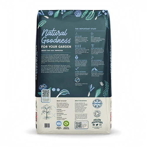 Twin Pack RocketGro Peat-Free Soil Improver 40L - Image 2