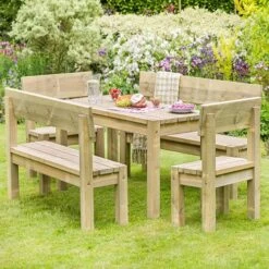 Philippa Table & Bench Set