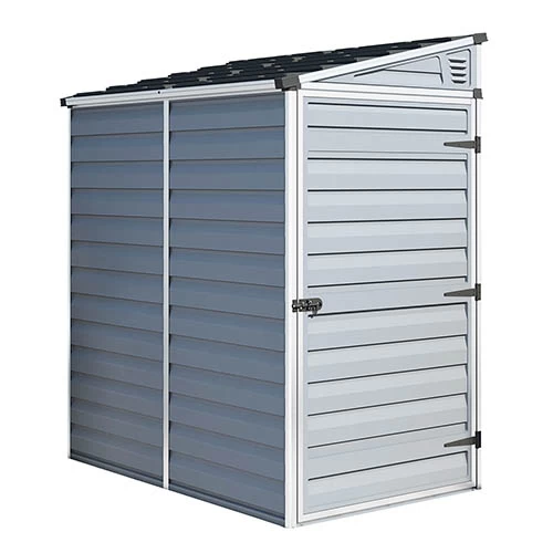 Palram 4x6 Skylight Grey Pent Shed - Image 4