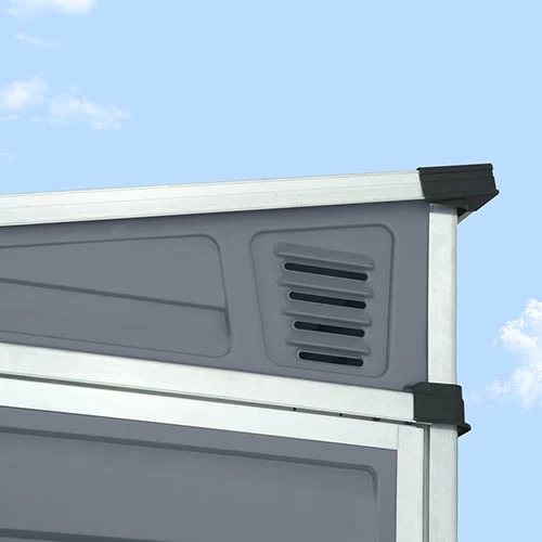 Palram 4x6 Skylight Grey Pent Shed - Image 9
