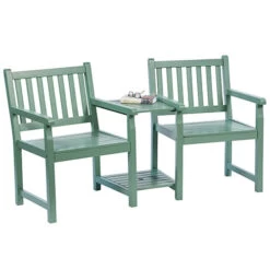 Danesford Duo Bench-Sage Green