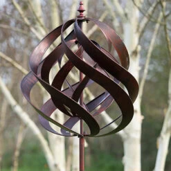 Saturn Copper Wind Sculpture