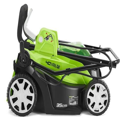 Greenworks 40v 35cm Walk Behind Mower With 2Ah Battery And Charger - Image 6